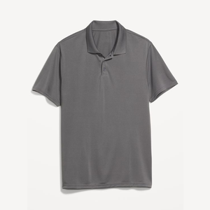 เสื้อกอล์ฟผู้ชายคุณภาพสูง ทรงปกติ แขนครึ่งตัว สำหรับธุรกิจลำลอง สีพื้น ปรับแต่งโลโก้ได้ แห้งเร็ว ระบายอากาศดี ผ้าถัก - Product Image 6