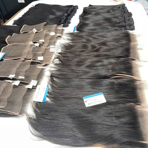 Fermeture en dentelle chaude, taille complète de 2x4 à 7x7, dentelle suisse HD, extension de cheveux humains vietnamiens, lisse naturel et couleur naturelle - Product Image 5