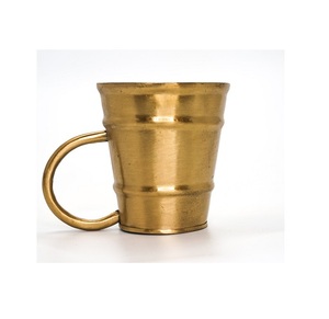 แก้วมักทำจากทองเหลืองชุบทองแก้วใส่เครื่องดื่มมีขาตั้งทำด้วยมือมีสไตล์ล่าสุด - Product Image 2