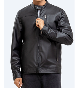 Chaqueta de cuero para hombre de estilo de moda al por mayor chaqueta de cuero profesional de alta calidad para hombre - Product Image 5