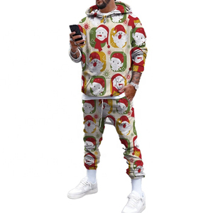 Ensemble de survêtement de Noël festif conçu pour le confort hivernal, idéal pour se détendre en toute détente pendant les fêtes et les célébrations saisonnières - Product Image 5