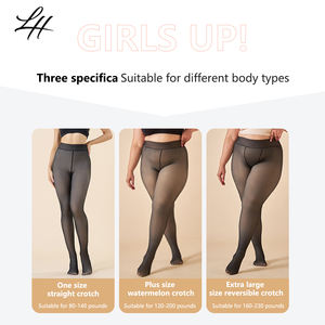 Lianhe เลกกิ้งเนื้อหนาโปร่งแสงสไตล์ใหม่สำหรับผู้หญิงถุงน่องเซ็กซี่ขนาดใหญ่3D รูปอุ้งเท้าแมวสไตล์ใหม่สำหรับฤดูใบไม้ร่วงฤดูหนาว - Product Image 5