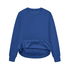 Sweats à capuche tricotés respirants personnalisés décontracté uni col rond Streetwear sweats à capuche à épaules tombantes pour femme sweats élégants de qualité supérieure - Product Image 2