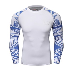 Chemise de compression d'entraînement pour homme Séchage rapide Rash Guard Gym Couche de base Maillot de corps athlétique Chemise de sport - Product Image 5