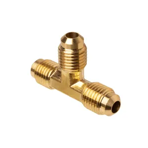 High Grade Forged Three way SAE 45 Degree Flare fittings to Pipe Male Branch Tee Tube Connectors