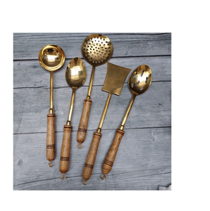 Cuchara de cocina de latón de alta calidad, cucharón pulido, nueva cuchara de latón para accesorios de cocina, nueva cuchara de cucharón - Product Image 6