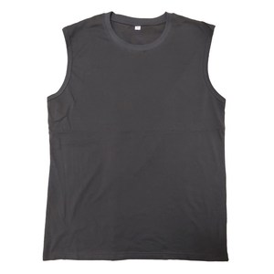 Vêtement de sport sans manches en coton 100% personnalisé avec logo imprimé, 180 g/m², pas cher, pour hommes, débardeur de sport - Product Image 5