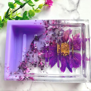 Porte-savon en résine époxy, forme personnalisée, couleur personnalisée, vente chaude, porte-savon en résine de haute qualité - Product Image 1