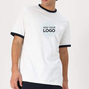 เสื้อยืดพิมพ์ลายสำหรับยิมฟิตเนสของผู้ชายสำหรับทุกเพศดีไซน์แบบแหวนทำจากผ้าฝ้าย/เส้นใยไม้ไผ่ - Product Image 5