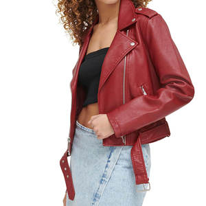 Chaquetas de Cuero Genuino para Mujer, Elegantes, al por Mayor, de Alta Calidad, Duraderas, Hechas a Medida para un Look Chic y Elegante - Product Image 3