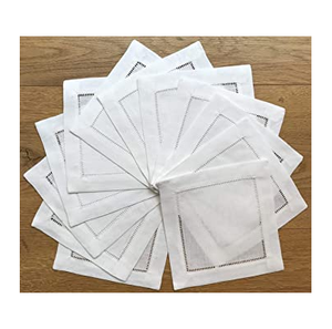 Dessous de verre blanc ardoise en lin écologique fait à la main avec impression par sublimation Dessous de verre et Offre Spéciale de couleur verte - Product Image 5