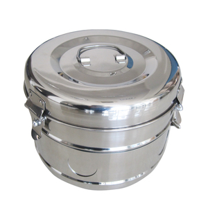 Tambour de pansement chirurgical médical-Tambours de pansement hospitalier en acier inoxydable | Tambour de stérilisation à usage chirurgical et hospitalier - Product Image 1