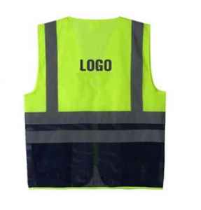 Gilet de sécurité haute visibilité personnalisable, poches réfléchissantes, vêtements de travail de protection pour la construction industrielle, logo personnalisé, polyester - Product Image 5