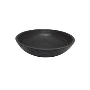 Nuevo cuenco de fruta decorativo de forma redonda de madera pulida negra para utensilios de cocina de mesa, ensaladera, hogar y hoteles, comida y aperitivos - Product Image 1