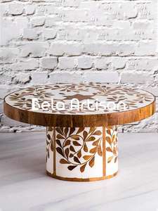 Présentoir à gâteau de luxe en résine de bois de taille personnalisée décorations de fête à la mode pour anniversaire et mariage pour gâteaux de tasse - Product Image 3