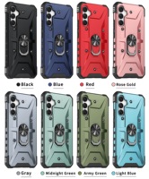 Étui de téléphone antichoc magnétique avec béquille rotative à 360 degrés, coque robuste en PC+TPU avec coussin d'air pour A16 5G A73 A53 A52 A33