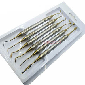 Premium 6 pièces enduit dentaire Composite remplissage Medic Instruments ensemble réparateur cavité dentaire remplissage façonnage contour - Product Image 4