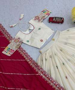 Venta al por mayor precio de moda Georgette hilo secuencia trabajo Lehenga Choli estilo pakistaní Salwar Dupatta fiesta Ropa Étnica - Product Image 3