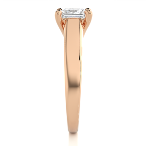 Anillo de Diamantes Personalizado Fabricado en India con Opción de Grabado para Compromiso y Boda, Anillo de Matrimonio de Exportador Indio - Product Image 2