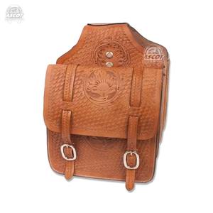 Bolsa de sillín de piel inglesa con tamaño de logotipo personalizado al por mayor, herramientas de tallado a mano de piel auténtica en negro, marrón y tostado - Product Image 3