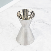 Jigger de barman sans soudure en acier inoxydable 304, finition miroir, 30/45 ml, double mesure avec échelle gravée ML OZ pour bar