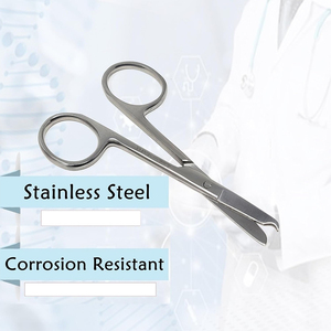 Ciseaux chirurgicaux à points droits Backhaus Intonation en acier inoxydable, finition Dall, tranchants et à pointe arrondie, instrument de pansement pour la vente en gros - Product Image 2