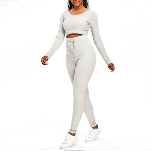 Chándal personalizado de alta calidad para mujer, chándal Hip Hop, chándal sólido con varios bolsillos para invierno, 100% poliéster - Product Image 2