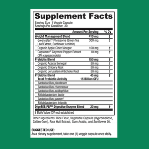Cápsulas de Fibra y Vitaminas para Pérdida de Peso Personalizadas, Aceleran el Metabolismo, Limpian, Probióticas, Promueven la Digestión, Cápsulas Adelgazantes - Product Image 2