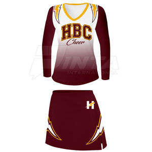 Trajes de porristas de bajo precio hechos en Pakistán Conjuntos de uniformes de tela suave - Product Image 3