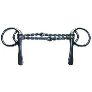 Mors à rênes pour cheval en acier inoxydable, embout lisse, fil torsadé, demi-cuillère, équipement équestre vétérinaire, mors variés - Product Image 3