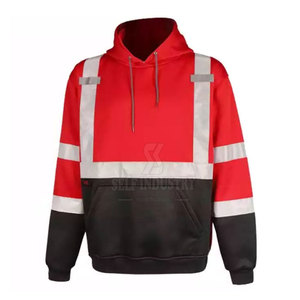 Las sudaderas con capucha de alta visibilidad más vendidas con logotipo personalizado, color sólido, precio competitivo para hombres - Product Image 2