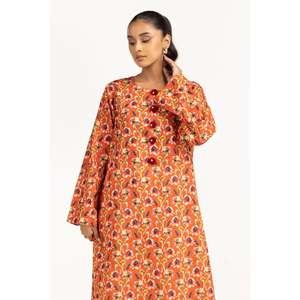 Chemise décontractée en lin à imprimé floral IUSTK-685 pour homme, collection Printemps/Été - Product Image 1