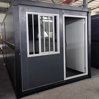 Mini-villa pliable de 20 pieds, préfabriquée, mobile, conteneur de showroom, maison mobile avec toilettes portables