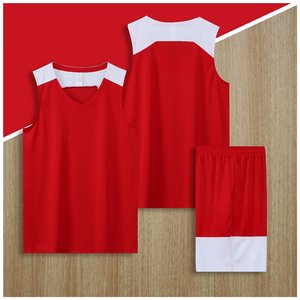 Conjunto de traje de entrenamiento deportivo de baloncesto americano con logotipo personalizado QZJC para adultos de talla grande transpirable 100% poliéster - Product Image 2