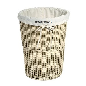 metal with printed cotton lining inside <b>laundry</b> <b>basket</b> iron <b>laundry</b> <b>basket</b> for home use from india high quality in material - Product Image 6