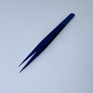 Pinzas de Color azul de plasma Pinzas de pestañas de calidad fina de acero inoxidable Pinzas de pestañas de calidad superior rectas y curvas - Product Image 3