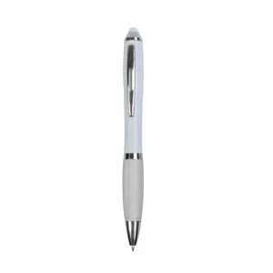 Penna Personalizzata Bianca 15821 con Impugnatura Gommata, Gadget Promozionale - Product Image 2