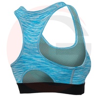 Sujetador deportivo para gimnasio y running al por mayor, con logo personalizado en la parte delantera, transpirable, duradero, de secado rápido, de alto soporte, para mujer, en oferta.