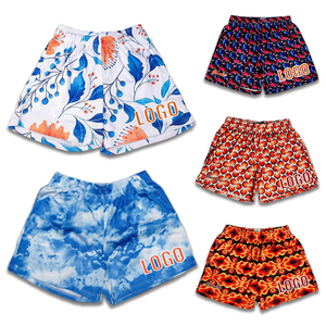 NOUVEAU Short en maille pour homme, 100% Polyester, séchage rapide, style décontracté, pour la gym, avec logo personnalisé, impression unie et broderie tendance, style urbain, vente en gros - Product Image 2