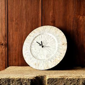 Horloge murale sans numéros nacre top ventes MOP incrustation horloges analogiques pour la décoration des murs - Product Image 6
