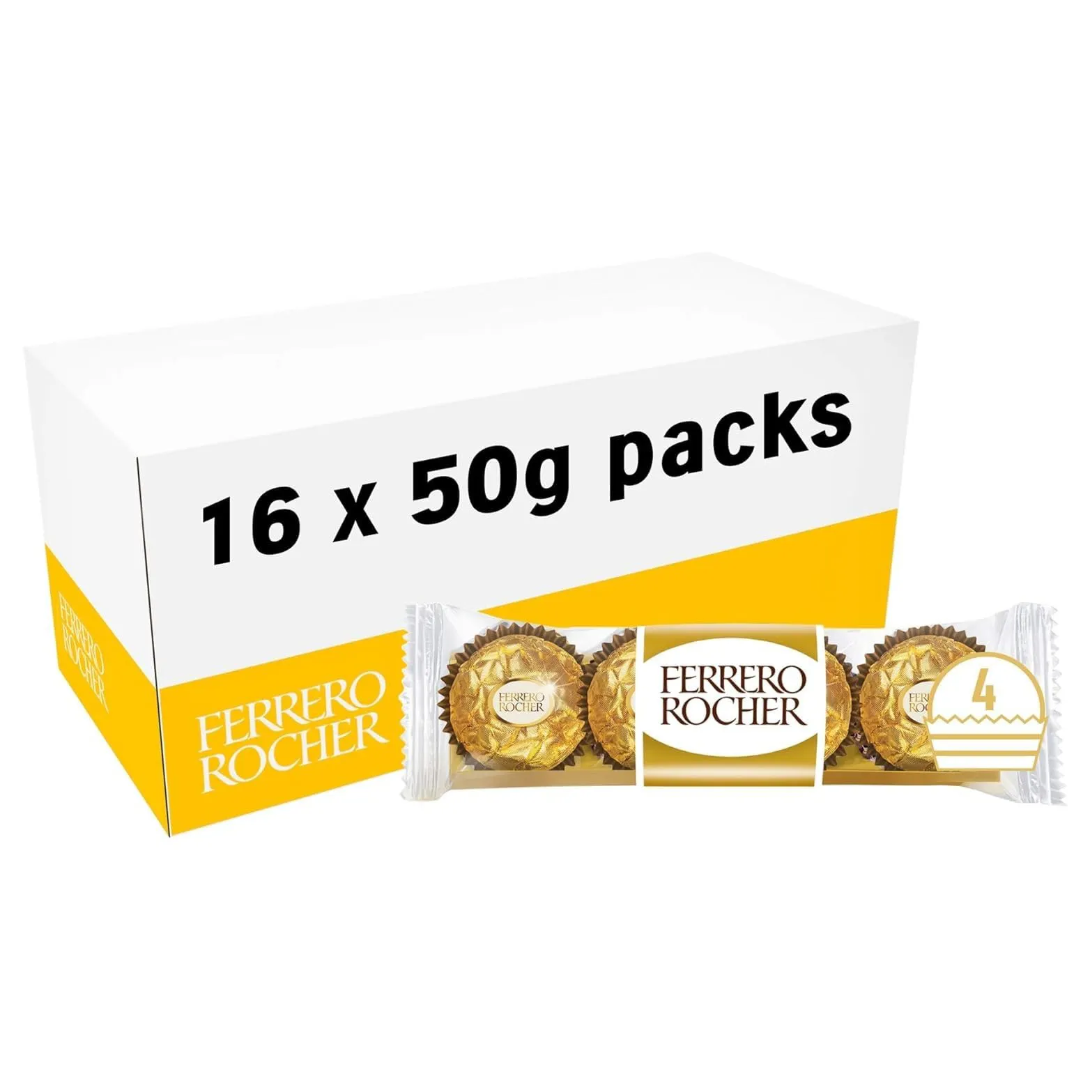 Ferrero Roche nuovi prodotti lamina d'oro imballaggio croccante composto palla di cioccolato