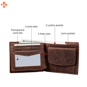 Nuevas carteras de moda para hombre, monedero corto, monedero de bolsillo, monedero de negocios a la moda, billetera de cuero - Product Image 3