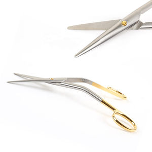 Micro tijera de bayoneta de acero inoxidable, tijeras de tejido, fórceps de goma para instrumentos neuroquirúrgicos - Product Image 2