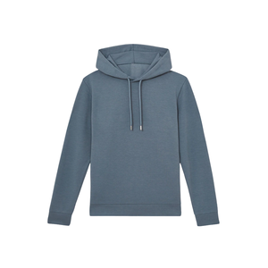 NUEVA Sudadera con Capucha Azul Grisáceo de Invierno, Sudadera Informal Cálida de Forro Polar de Algodón, Sudadera con Capucha Lisa de Manga Larga, Ropa de Calle de Color Sólido Personalizada - Product Image 1