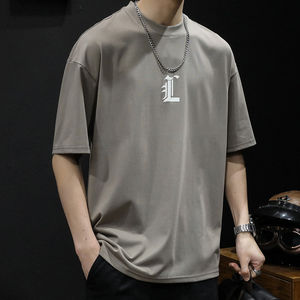 Mezclar tamaño Color Calidad Premium Algodón Impresión personalizada Hombres Su logotipo o diseño Imprimir 100% Camiseta de algodón para hombres ajuste suelto impreso - Product Image 2