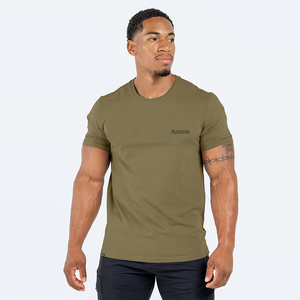 T-shirt respirant pour homme Noir/Gris foncé Slim Fit 80% Polyester 20% Coton Bonne qualité Manches courtes Crew Plus Size Blanc - Product Image 3