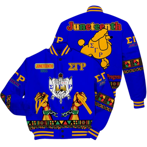 Sigma Gamma Rho 1922 Royal Edition Letterman Jacket SGRho Greek Varsity Poodle <b>Pride</b> Fashion Apparel - Product Image 3
