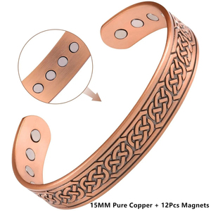 Therapy Healthy Pure <b>Copper</b> Magnetic <b>Bangle</b> Magnetic <b>Copper</b> Bracelet for Men Women <b>Copper</b> Magnetic Bracelet - Product Image 2