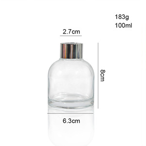 Botella de Vidrio Transparente Personalizable de 100 ml <span class=keywords><strong>para</strong></span> <span class=keywords><strong>Velas</strong></span> y Accesorios de Fragancia, Venta al por Mayor de Fábrica - Product Image 6