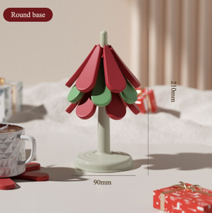 Sous-verres en bois d'arbre, ensemble de sous-verres en bois de Noël pour boissons, fabriqués à la main au Vietnam par 99 Gold Data - Product Image 5